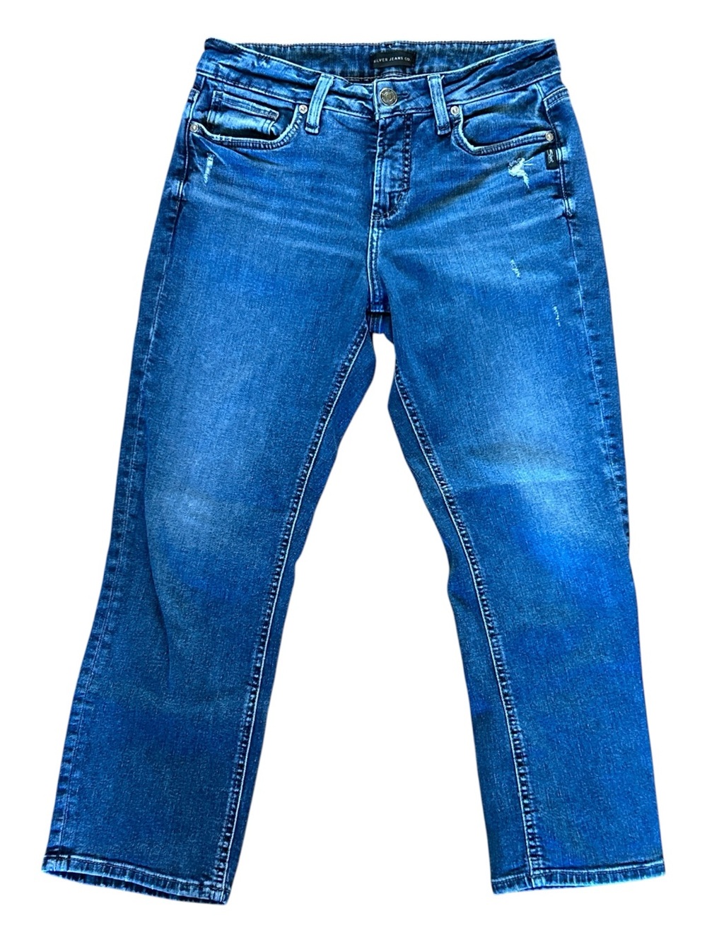 Silver Suki Capri Jeans